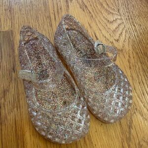 Glittery Kids jelly Maryjane Shoes, size 6